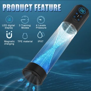Водная + воздушная электрическая мощная вакуумная USB помпа для члена